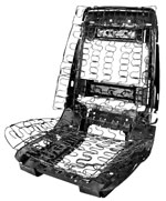 1968-79 CHEVROLET Nova/ Chevy II Interior Seat Frames & Parts